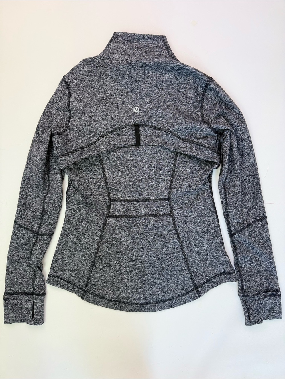 Lululemon Define Jacket Heathered Black sz 8 - Picture 3 of 8